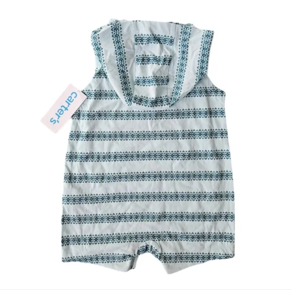 Carters Hooded Romper 9 Months - Picture 6 of 6